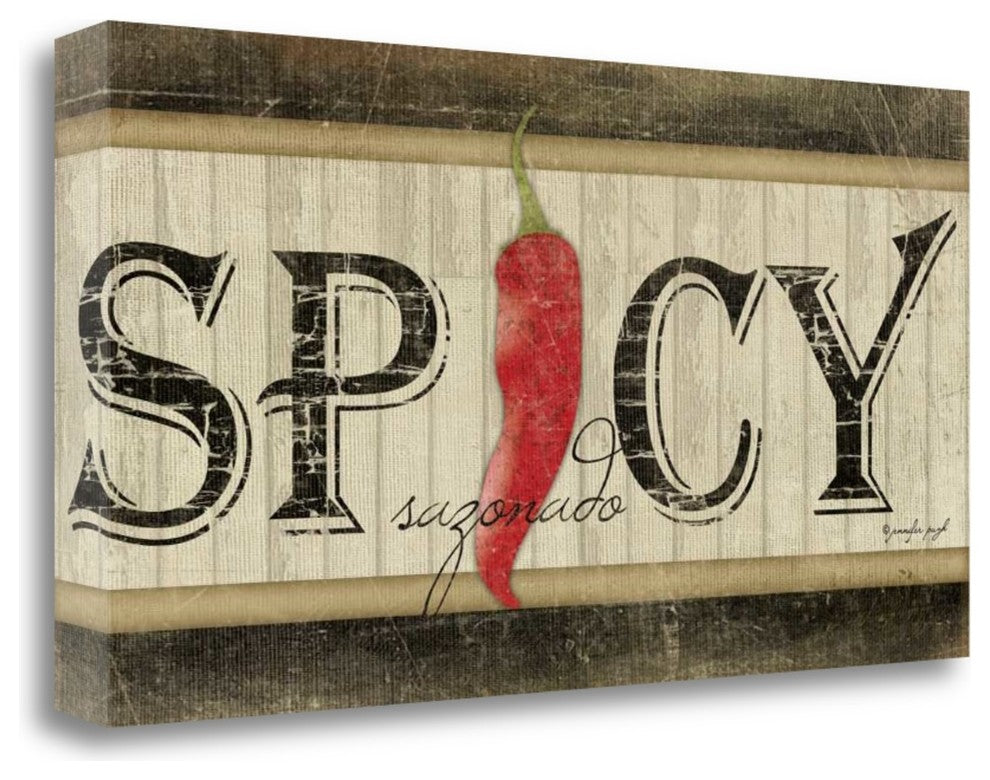 "Spicy" By Jennifer Pugh, Giclee Print on Gallery Wrap Canvas, Ready to Hang