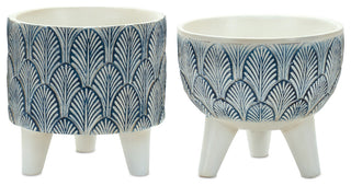 Decorative Pot With Legs, 2-Piece Set