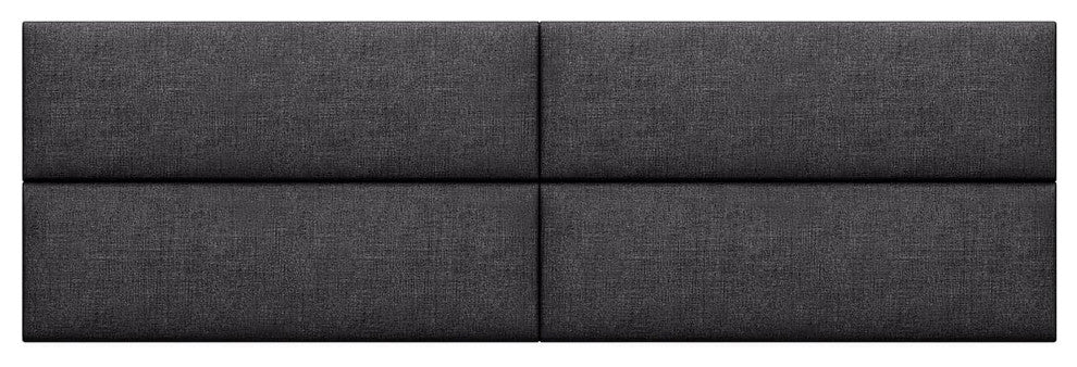 Jaxx Panelist Modern Padded Headboard, Set of 4 Panels, King, Charcoal