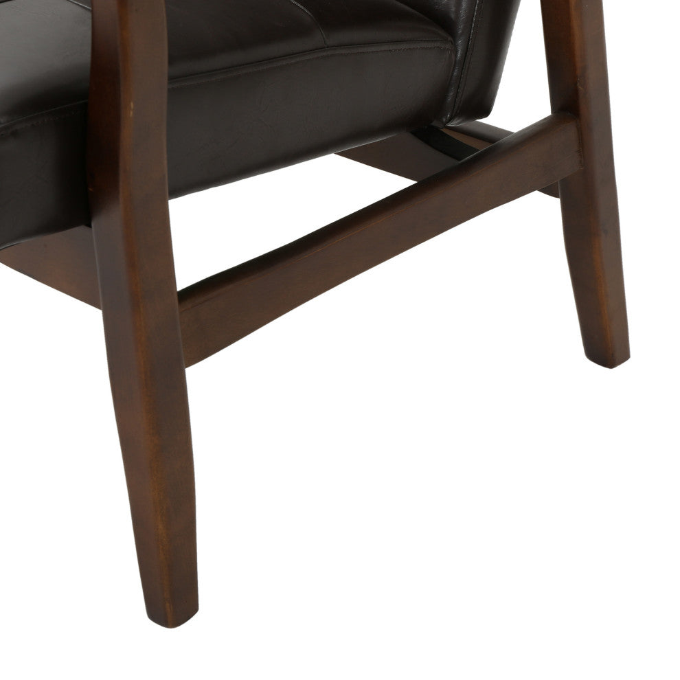 GDF Studio Callisto Mid Century Modern Fabric Club Chair, Brown