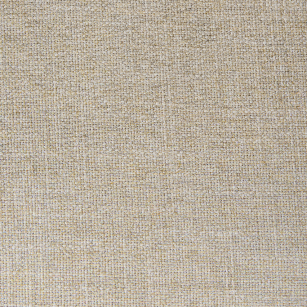Donna Beige Fabric Seat w/ Light Brown Solid Wood & Cane Accent Chair