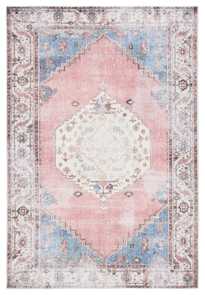Safavieh Serapi SEP357 Rug Machine-Washable, Ivory/Pink, 4'x6'