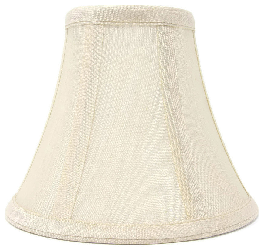 Silk Bell Chandelier Lamp Shade, 3x6x5", Cream, Single