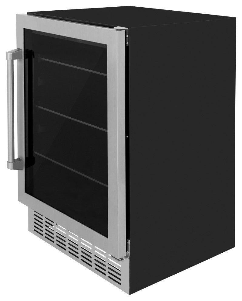 ZLINE 24" Monument 154 Can Beverage Fridge in Stainless Steel (RBV-US-24)