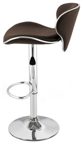 Set of 2 Modern Home Kappa Contemporary Adjustable Height Bar/Counter Stool - C