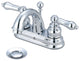Two Handle Bathroom Faucet, Polished Chrome