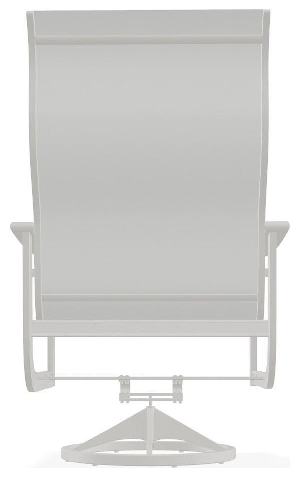 St. Catherine Sling Outdoor Supreme Swivel Rocker, White/Snow