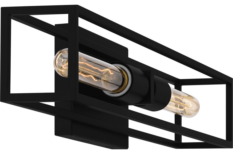 Quoizel LGN8624 Leighton 2 Light 24"W Bath Bar - Matte Black