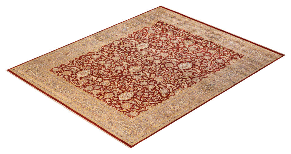 Jhansi, One-of-a-Kind Hand-Knotted Area Rug Red, 8'1"x10'2"