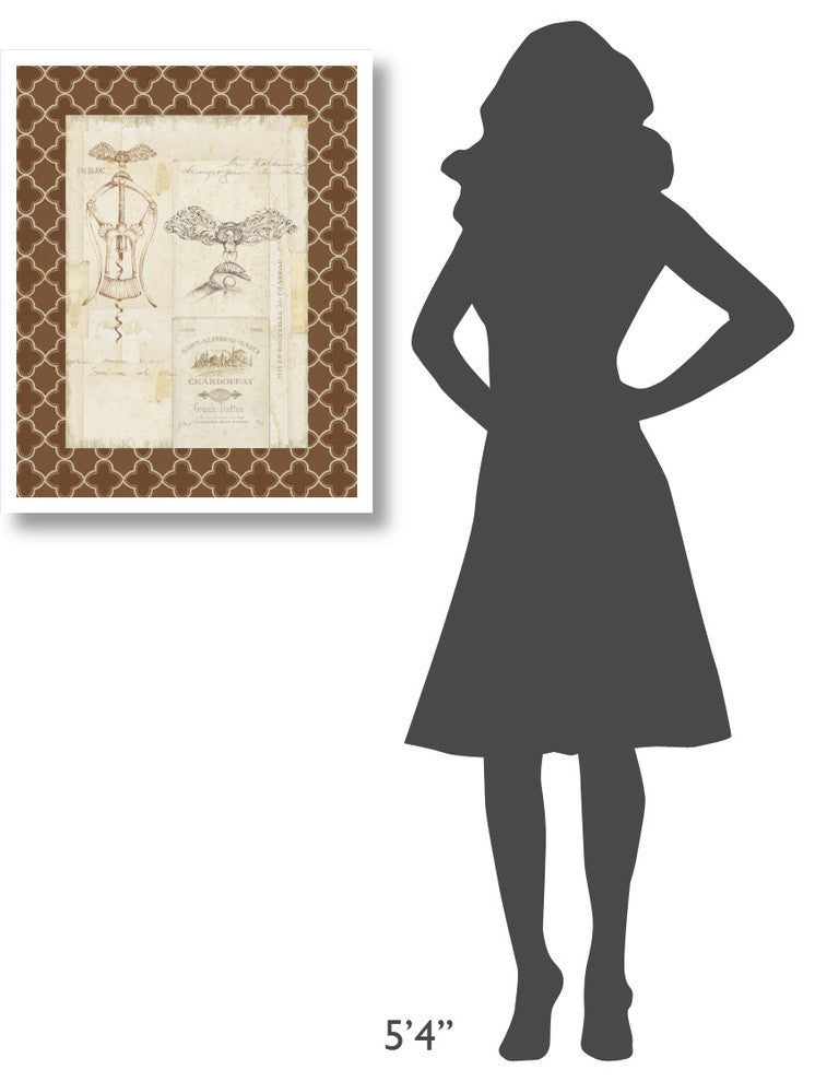 "Fancy Corkscrew I Border" Digital Paper Print by Daphne Brissonnet, 24"x30"
