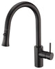 Luxier KTS11-T Single-Handle Pull-Down Sprayer Kitchen Faucet, Oil Rubbed Bronze