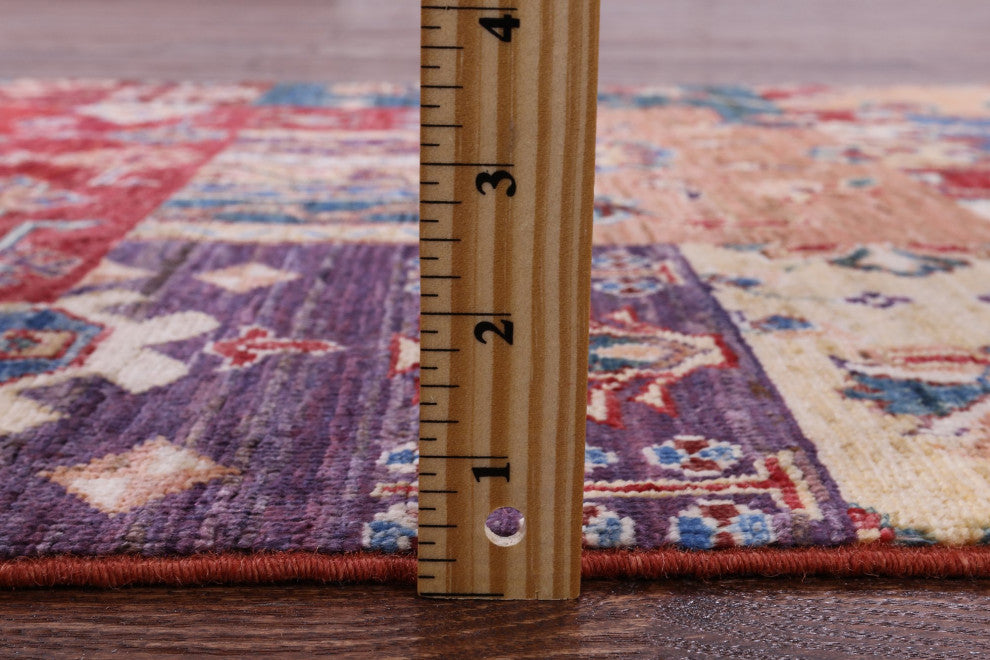2' 9" X 3' 11" Super Kazak Hand Knotted Wool Rug Q7484