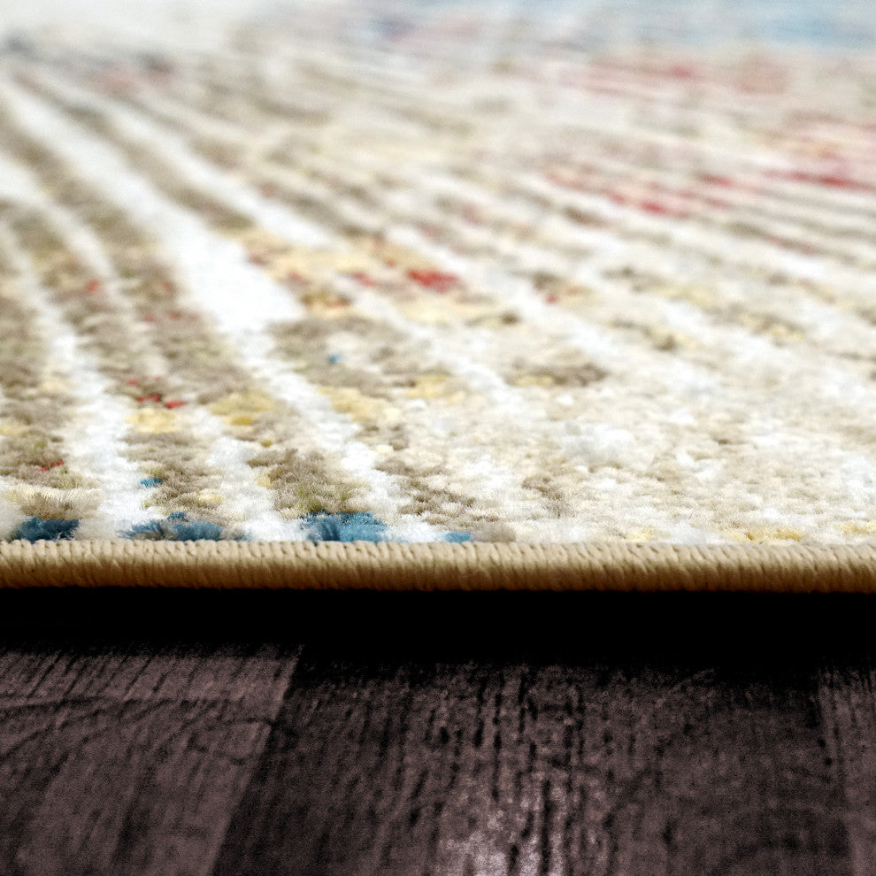 Dynamic Rugs Oxford Area Rug, Cream/Multi, 3.11x5.7