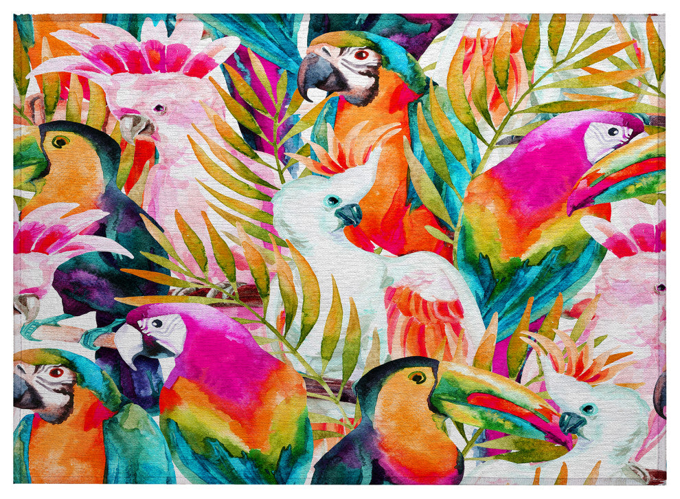 Indoor/Outdoor Tropics TC5 Confetti Machine Washable 1'8" x 2'6" Rug
