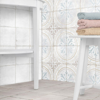Barcelona Decor Floor and Wall Tile, White