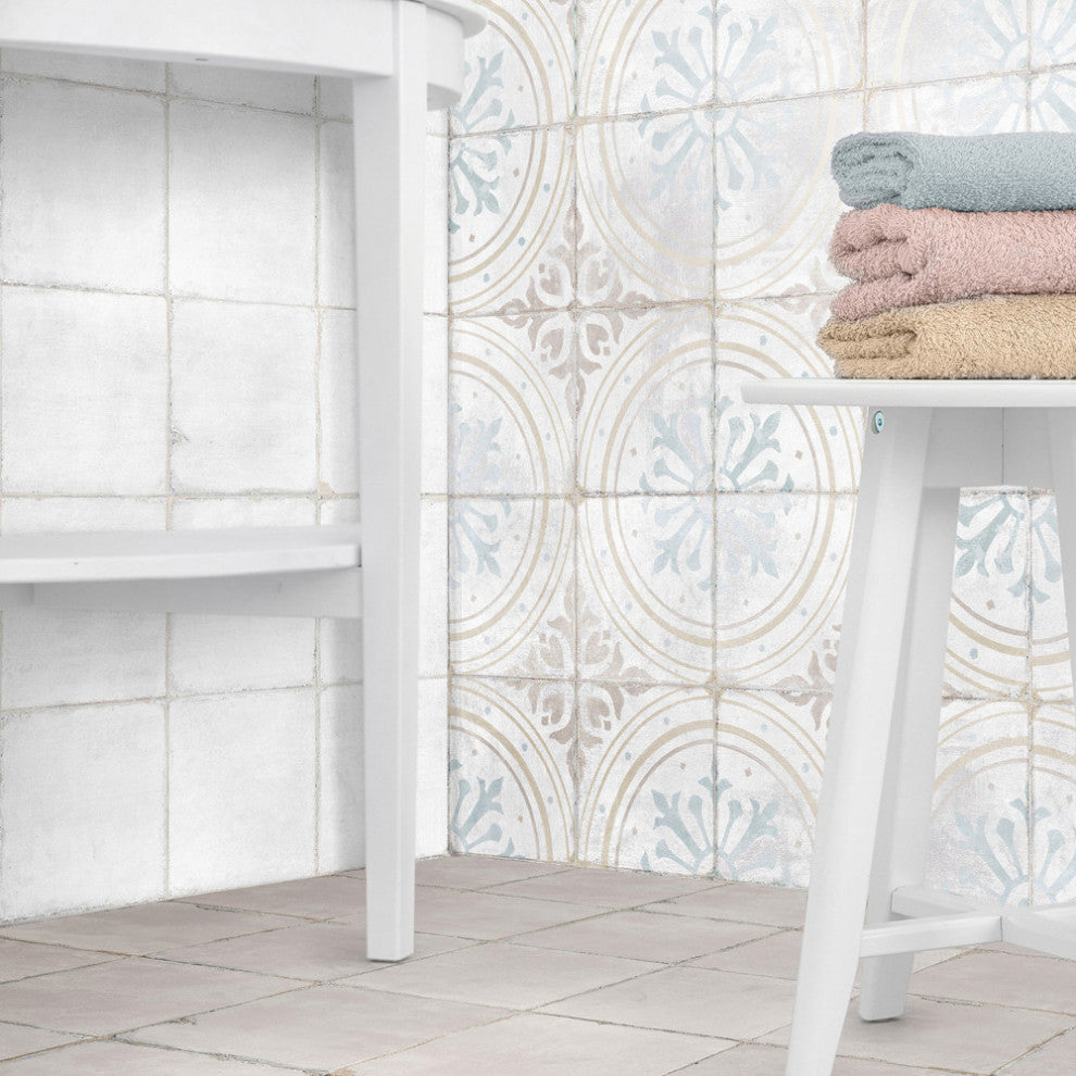 Barcelona Decor Floor and Wall Tile, White