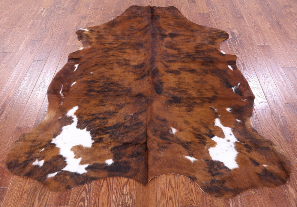 7' 5" X 6' 2" Organic Natural Hair-On Cowhide Area Rug C1754