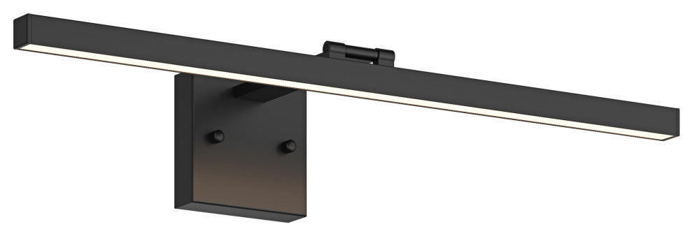 Matte Black LED Dimmable Vanity Light Over Mirror for Bathroom