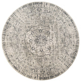 Alpine Dale Area Rug, Gray, 7'10" x 7'10"R, Medallion