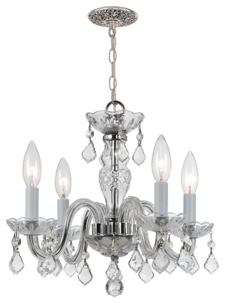 Crystorama Traditional Crystal 4-Light Mini Chandelier