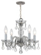 Crystorama Traditional Crystal 4-Light Mini Chandelier