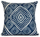 Navy Blue Diamond Jill, Geometric Print Pillow, 18"x18"