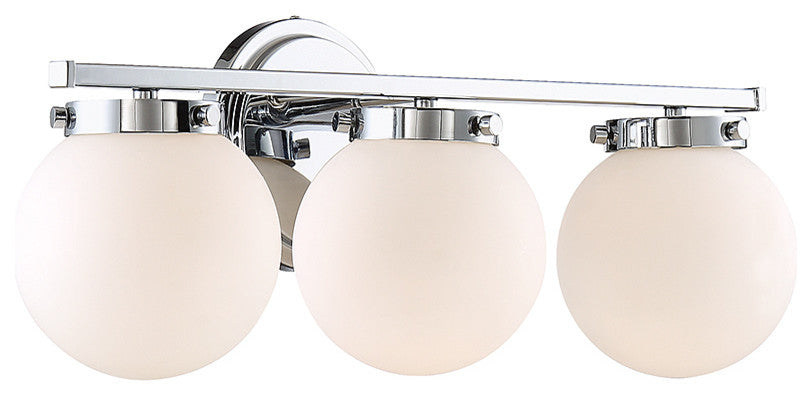 3-Light Bath Bar, Chrome