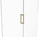 Contemporary 12" Back to Back Shower Door Pull, Venetian Bronze