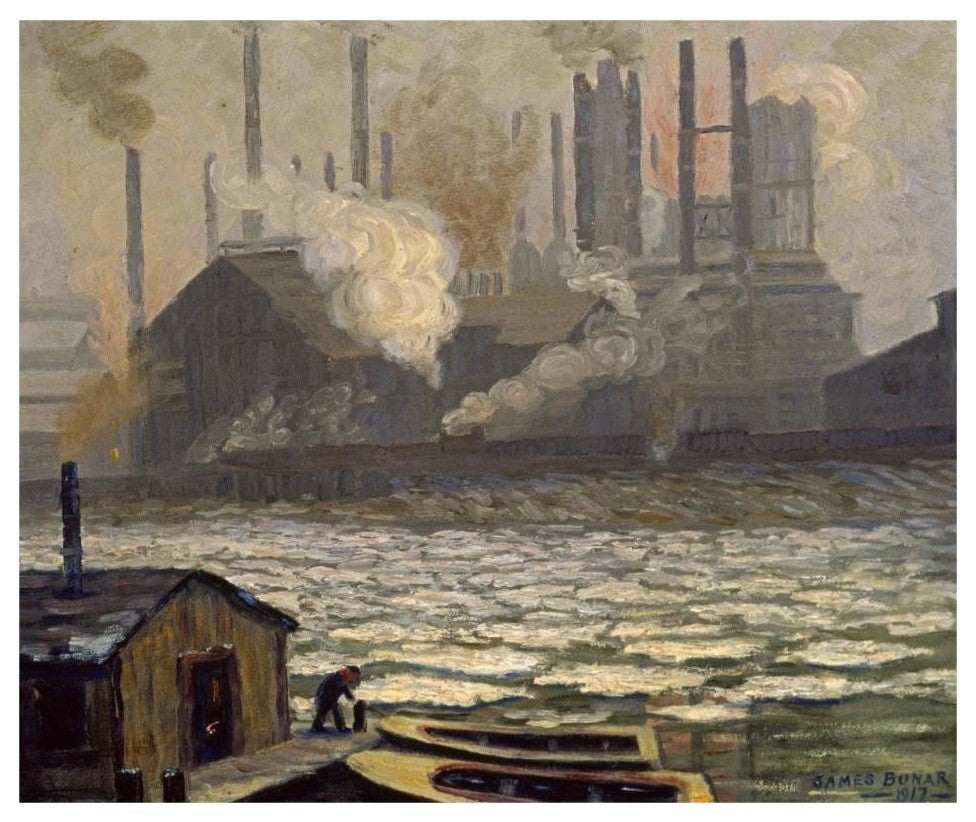 "Schollenberg Rolling Mill Dismantled" Paper Print by James Bonar, 32"x27"