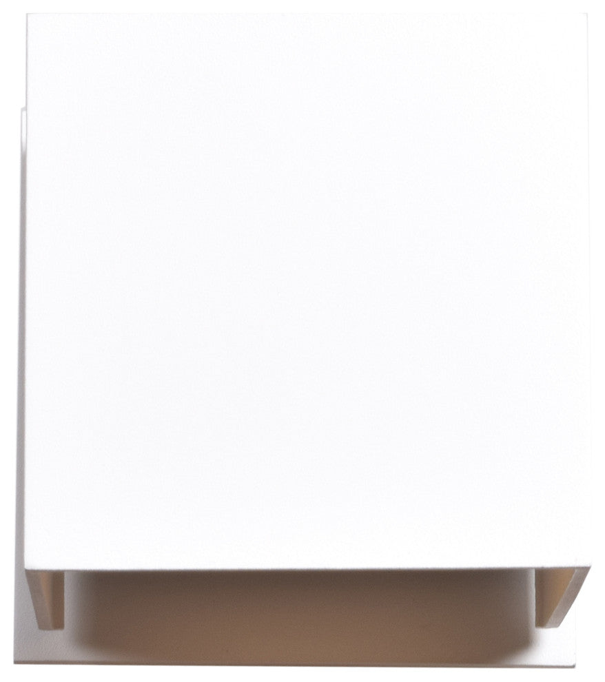 Square Marine Grade Adjustable Wet Location LED Wallwasher, White