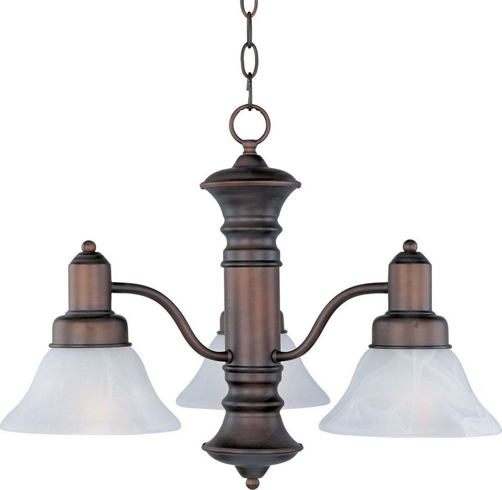 Maxim Lighting 20326MRSN Newburg - Three Light Chandelier
