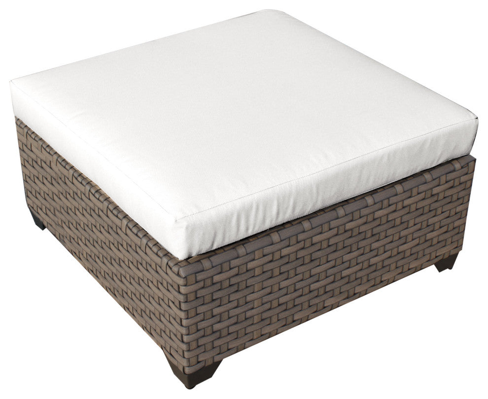 Monterey Ottoman, Sail White