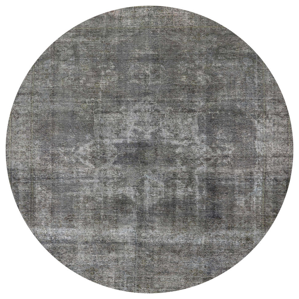 Ahgly Company Indoor Round Mid-Century Modern Area Rugs, 8' Round