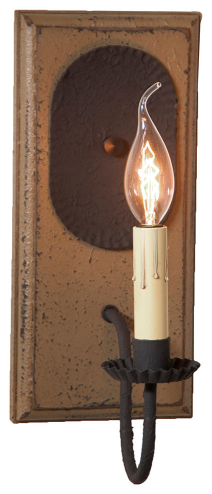 Wilcrest Wall Sconce Textured Pearwood Finish 12 Inches