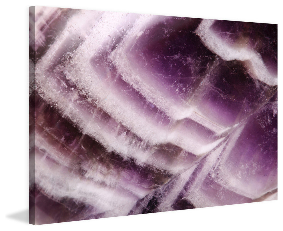 "Amethyst Cliffs" Painting Print on Canvas