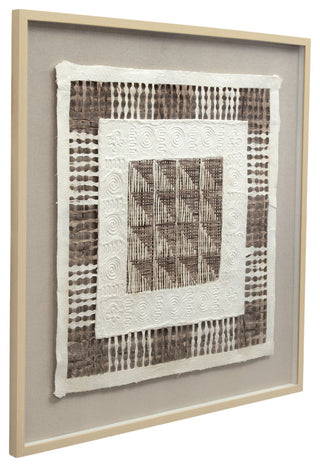 Taughtrope Wall Art White/Brown