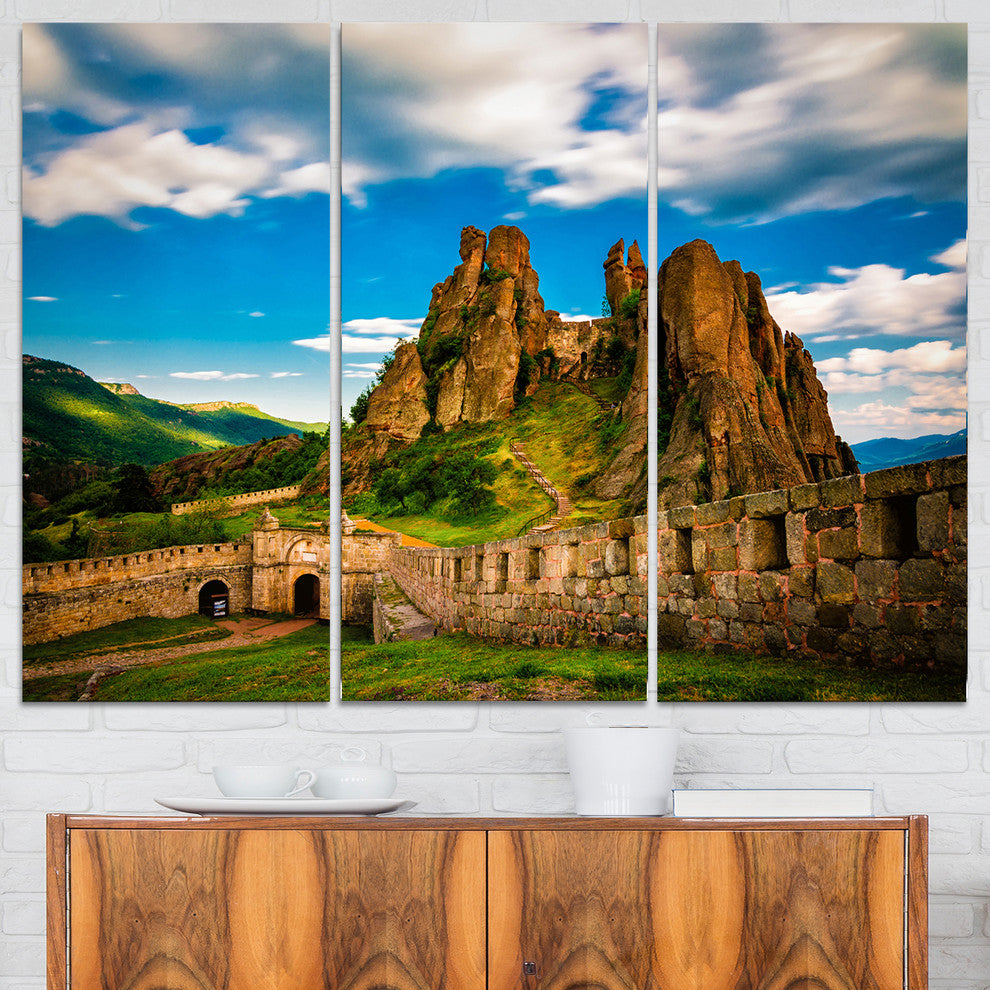"Belogradchik Fortress and Cliffs Bulgaria" Wall Art, 3 Panels, 36"x28"