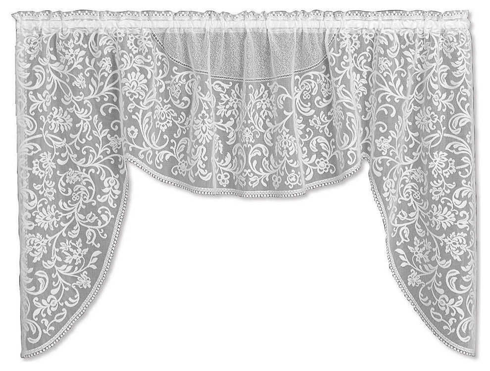 Eloquence 72"x38" Swag, White