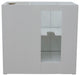 37" Vanity, Glacier Ash With Gray Granite Top, Left Doors/Left Rectangle Sink