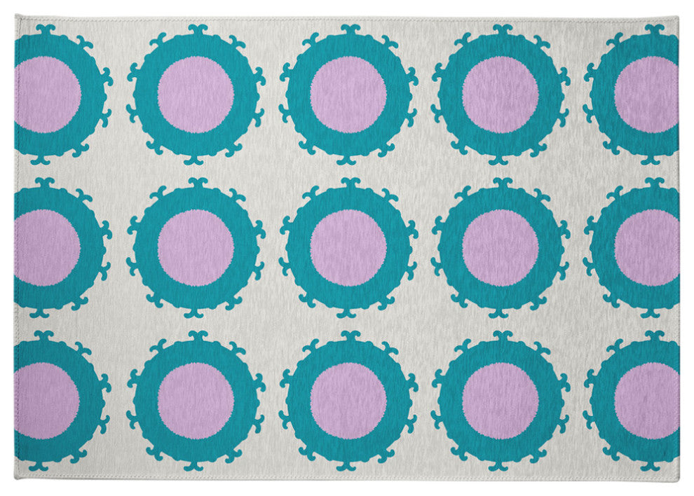 Pan Bubbles Spring Chenille Rug, Lilac, 5'x7'