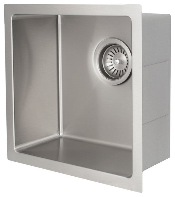 ZLINE Undermount Single Bowl Bar Sink in Stainless Steel (SUS-15)