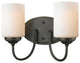 Cardinal 2 Light Bathroom Vanity Light, Olde Bronze
