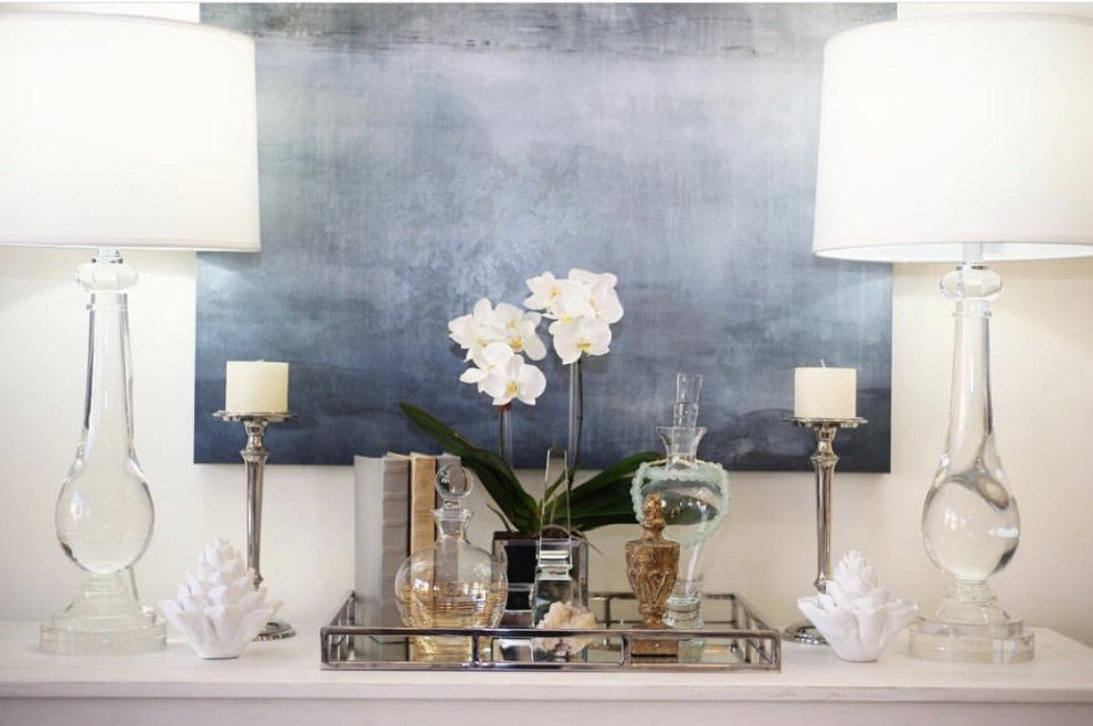 Teardrop Solid Crystal Table Lamp