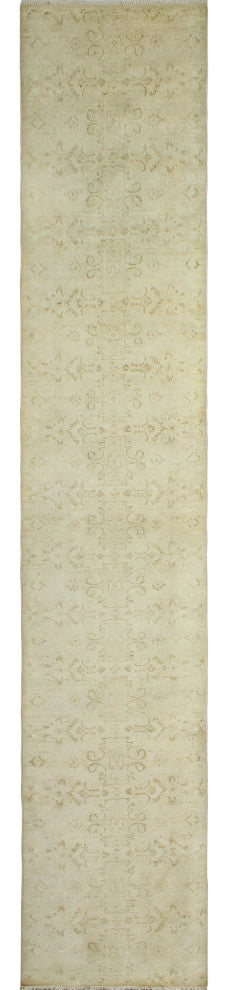 Yousafi Fine Chobi Feriha Beige Runner, 2'8x16'1