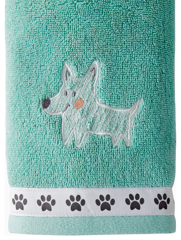 SKL Home 2-Piece Scribble Pup Hand Towel Set