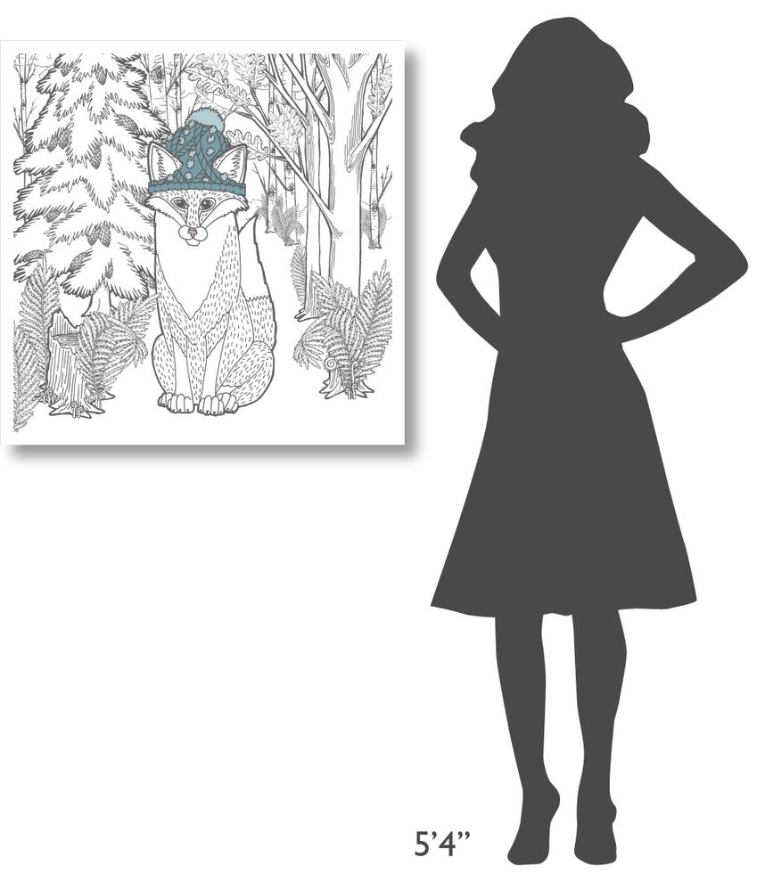 "Color the Forest Color IV" Digital Paper Print by Elyse DeNeige, 32"x32"