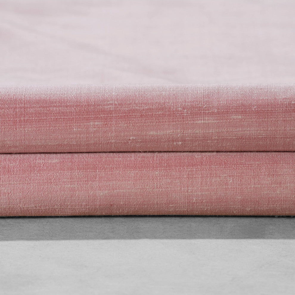 Desert Pink Textured Dupioni Silk Fabric Sample, 4Wx4L