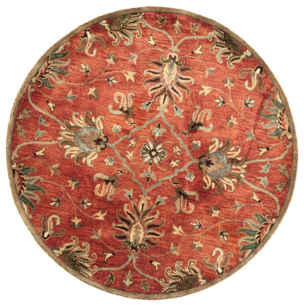 KAS Syriana 6009 Sienna Agra Area Rug, 5'6" Round