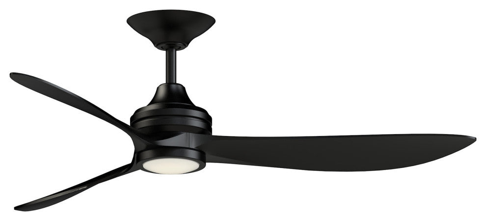 Fanimation FPD6725 Aviara 60" 3 Blade Indoor / Outdoor Smart LED - Black