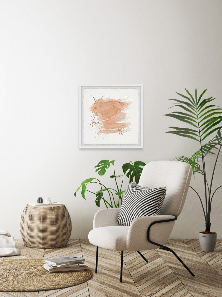 "Invisible Movement" Framed Painting Print, 32x32